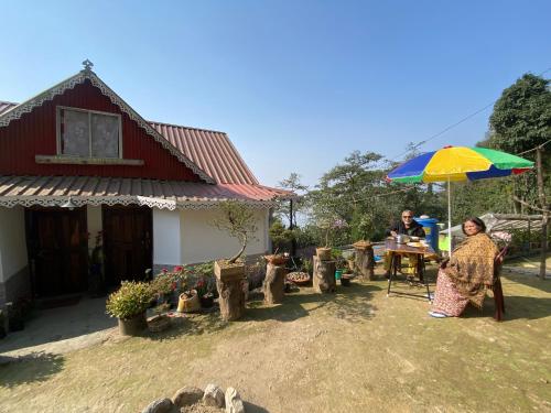 Jardín al aire libre en Máple farmstay