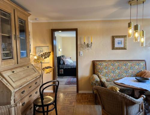 Ruang duduk di Weserfeeling Apartment in Höxter
