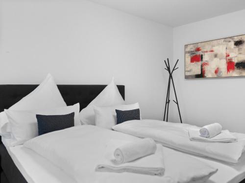 Katil atau katil-katil dalam bilik di Living bei Höchst