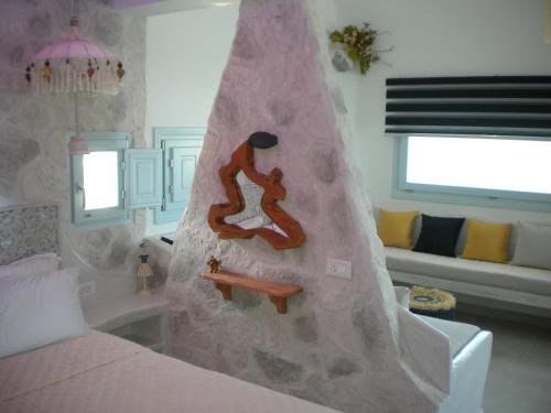 Starlight Luxury Seaside Villa & Suitesにあるベッド