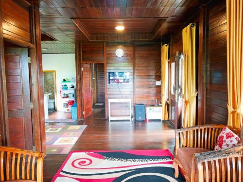 Ruang duduk di Villa