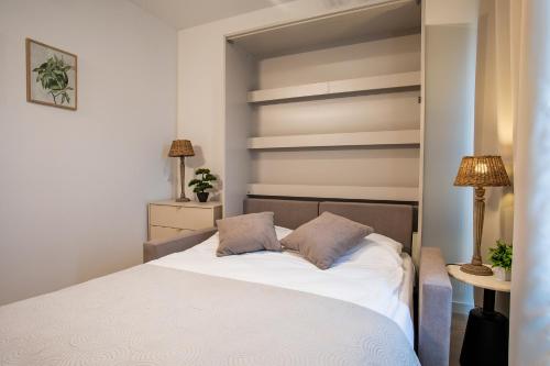 Postel nebo postele na pokoji v ubytování Mierzeja Bliss Point Sauna, Jacuzzi, Basen