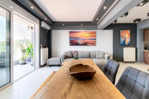 Ruang duduk di September15 Suites, Amfilochia