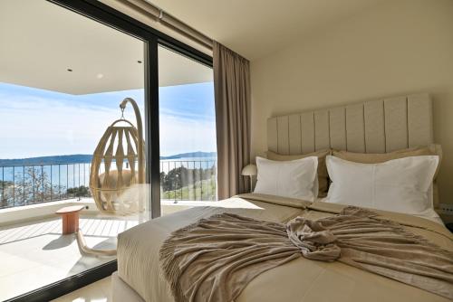 Ένα ή περισσότερα κρεβάτια σε δωμάτιο στο Villa SHARM