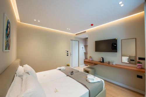 Jako Premium Hotelにあるベッド
