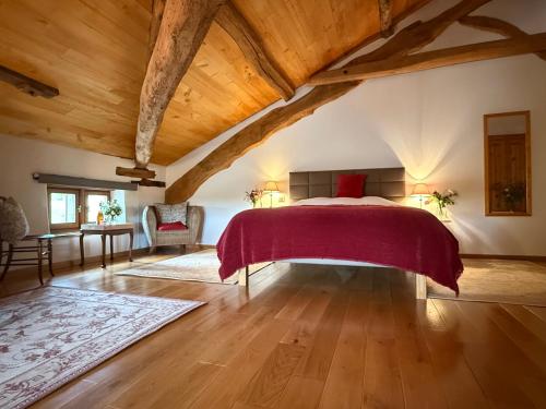 Posteľ alebo postele v izbe v ubytovaní Chateau de la Segue