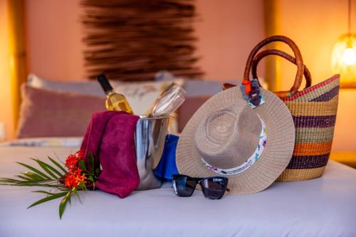 Una cama o camas en una habitación de Casita Dos Playa