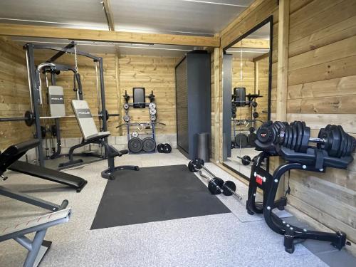 Fitness centrum a/nebo fitness zařízení v ubytování Villa Gentbos