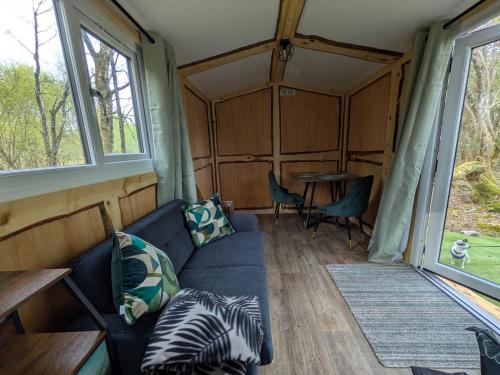 Posezení v ubytování Hideaway Glamping cabin- Caban cudd