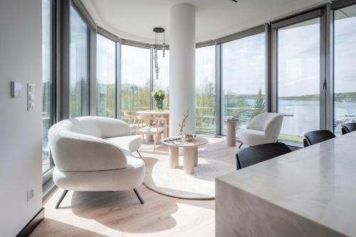 Zatoka Olsztyn Elite4Rent apartamenty z panoramicznym widokiem na jezioro i przestronnymi tarasami