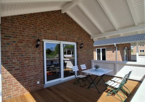 Balkón nebo terasa v ubytování Hof Hagen - "Bei der Gänsewiese" Neubau