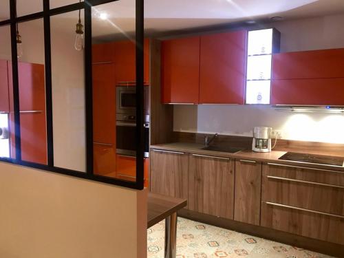 Dapur atau dapur kecil di L 'Églantine, Gîte 6 personnes