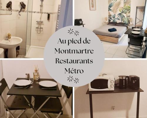 Charmant studio au pied de Montmartre dans résidence avec gardien et caméra de surveillance