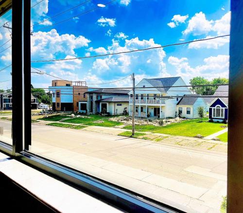 a view of a street from a window at The 419 Ten-room Boutique In Sandusky in Sandusky