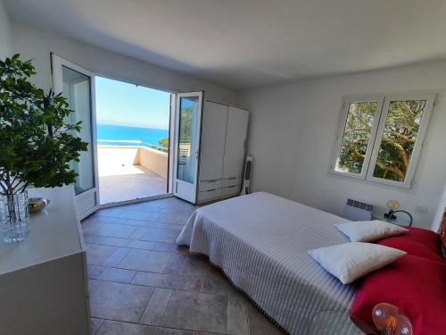 Postel nebo postele na pokoji v ubytování Villa Sirio