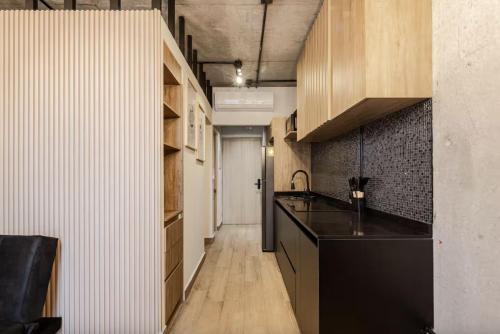 Η κουζίνα ή μικρή κουζίνα στο Furnished & Equipment Apt with beautiful views in MTY Downtown