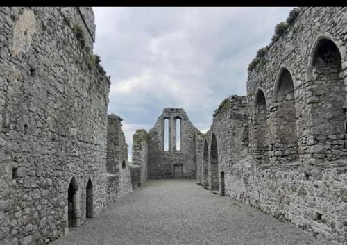 een steegje in een oud stenen gebouw bij The Masters House, Castledermot in Feevaghmore
