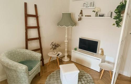 TV a/nebo společenská místnost v ubytování Magnolia Apartment