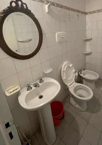 Koupelna v ubytování Casa en Agua de Oro