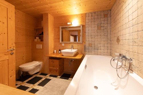 Koupelna v ubytování Chalet La Renarde