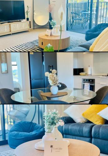 Ruang duduk di The Coastal Bliss, Papamoa