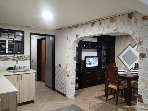 Kuchyň nebo kuchyňský kout v ubytování Casa Hévenie, Hospedaje familiar cómodo y bien ubicado