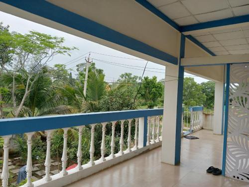 a view from the balcony of a house at Devmilon Nivas in Nāmtiāli