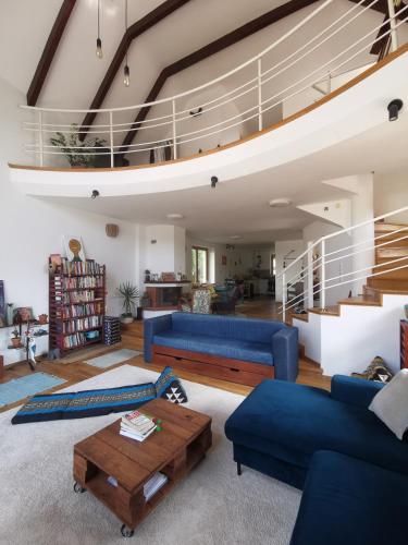 Χώρος καθιστικού στο The Forest Loft