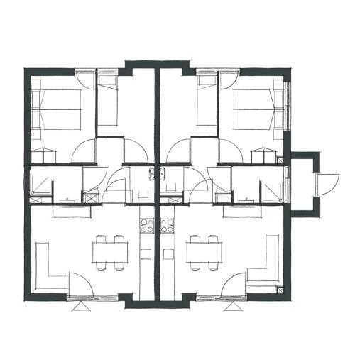 Κάτοψη του Boutique Apartments Koogerend