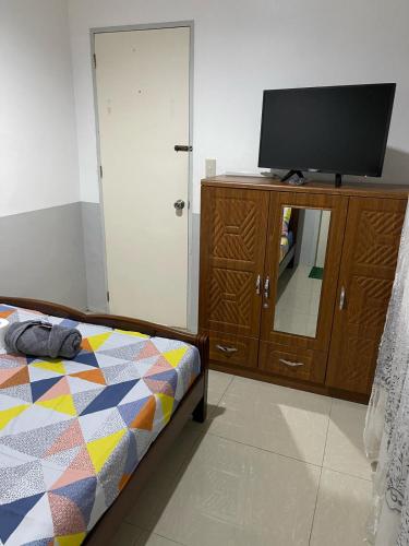 Katil atau katil-katil dalam bilik di Two Bedroom Boyet House Tacloban City