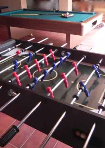a pool table with cue balls on top of it at Kardama HideAway in Kato Amiandos