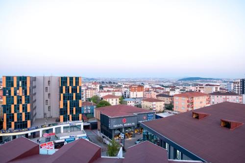 A general view of Isztambul or a view of the city taken from a szállodákat