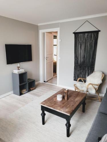 Μια τηλεόραση ή/και κέντρο ψυχαγωγίας στο Cozy apartment centrally located in the middle of the city