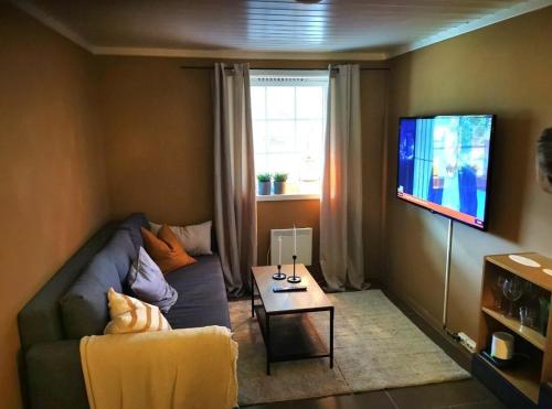 Μια τηλεόραση ή/και κέντρο ψυχαγωγίας στο Cozy apartment close to many experiences