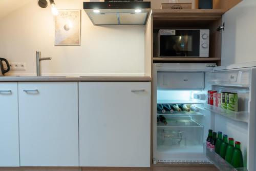 Kuchyň nebo kuchyňský kout v ubytování Wellness luxury apartments