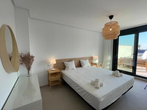 A penthouse with an ocean view