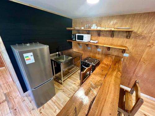 Kuchyň nebo kuchyňský kout v ubytování Lodge Colchagua Camp