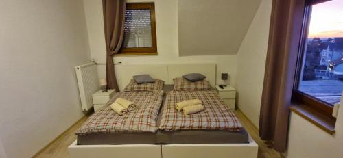 Postel nebo postele na pokoji v ubytování Hotel und Restaurant Adriatic