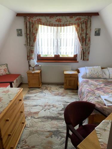 Postel nebo postele na pokoji v ubytování Pokoje u Zofii