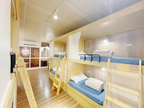 中華郵輪文旅-基隆海景にあるベッド
