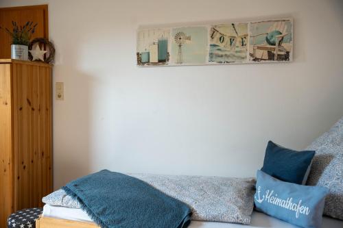 Postel nebo postele na pokoji v ubytování Mohnblume