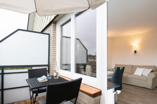 Posezení v ubytování Skippers Hus Liegeplatz