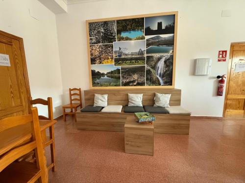 Χώρος καθιστικού στο Hostel Rural David Broncano