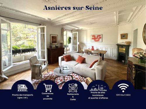 Premium stay in Asnières, close to Paris