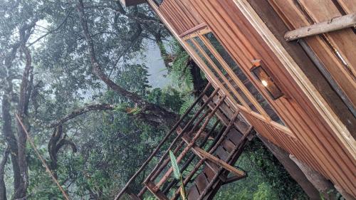 an outside view of a window of a building with trees at Barangata collections in Barangata