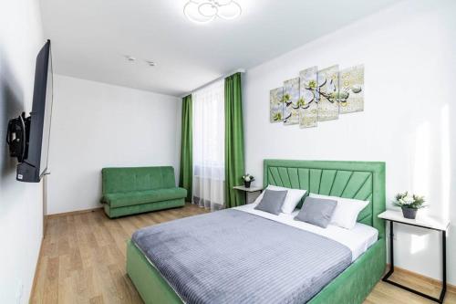 En eller flere senge i et værelse på Lipovina Anres Apartment