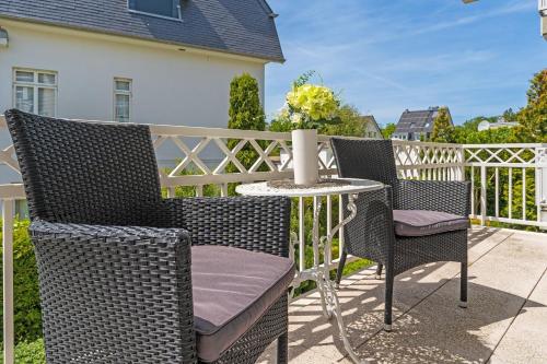 Balkón nebo terasa v ubytování Sonnenpark- Wohnung 5