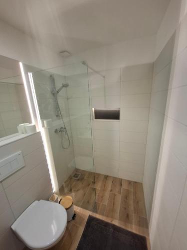 Koupelna v ubytování SB Sport Apartman