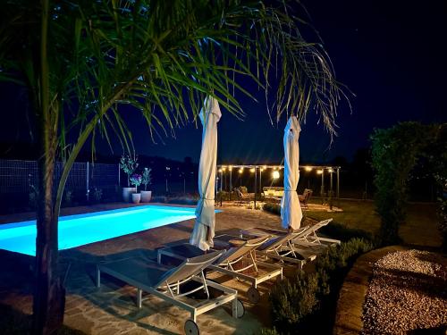 Bazén v ubytování Villa Livada Corfu nebo v jeho okolí