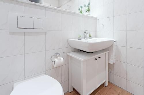 Koupelna v ubytování Haus Schwanensee Seezauber
